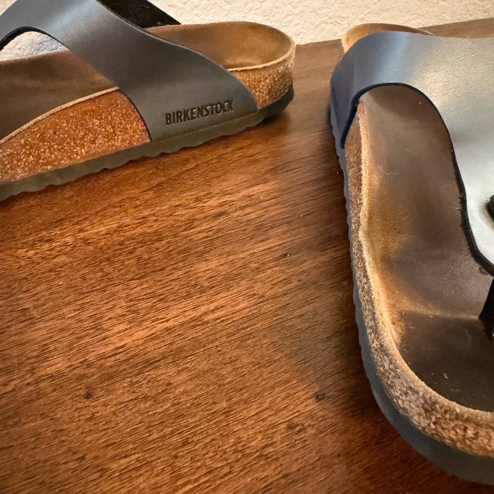 Birkenstocks Gray and Brown Sandals - Picture 3 of 4